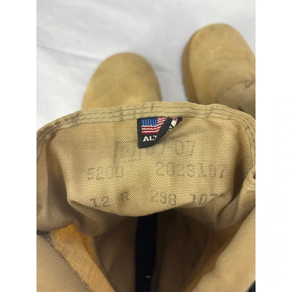 Altama Combat Boots Mens Beige Hot Weather HW Army Lace Up 12R Desert Military